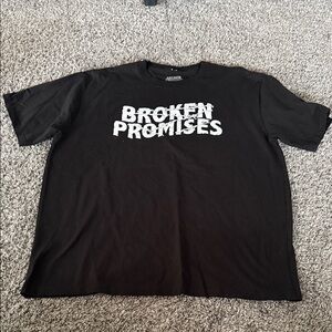 Broken Promises Black Graphic Tee